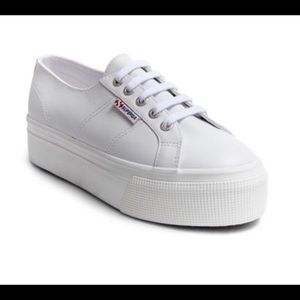 2790 FGLW Superga Leather Platforms